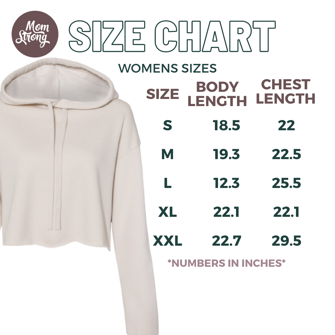 Bold Mom Strong Cropped Hoodie